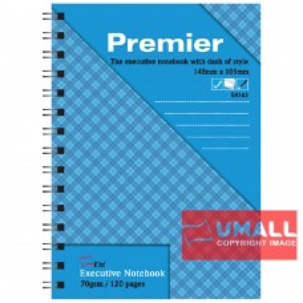 UNI PREMIER RING NOTE BOOK 70G A6-120P (S-4163) 2 FOR