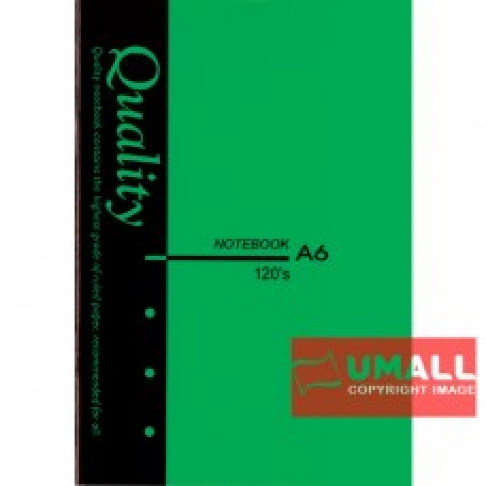 UNI QUALITY NOTE BOOK A6 120'S (S-NB8221) 3 FOR