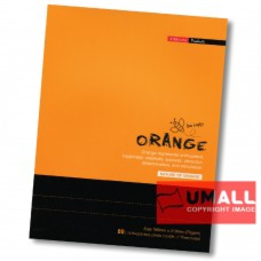 UNI ORANGE EXERCISE BOOK 70G F5 80P (SBL803) 3 FOR