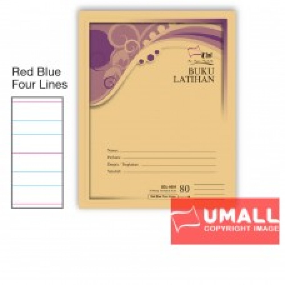 UNI F5 EXERCISE BOOK (BROWN COVER) 80P - 4 LINE (10 IN 1) UNI F5 EXERCISE BOOK (BROWN COVER) 80P - 4 LINE (10 IN 1)