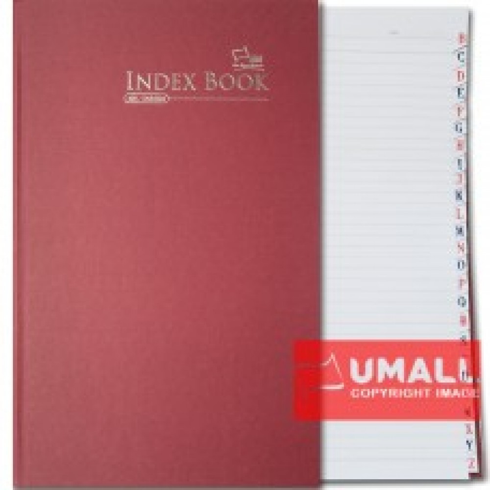 UNI INDEX FOOLSCAP H/C BOOK F4-400P (S-NB2204)