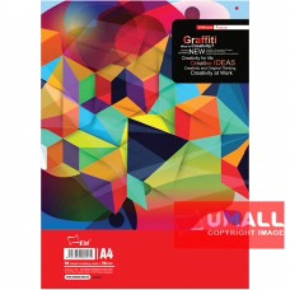 UNI GRAFFITY EXAM PAD 70G A4-50'S (SA8053)