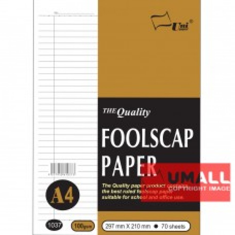 UNI FOOLSCAP PAPER 100G A4-70'S (1037) GOLD UNI FOOLSCAP PAPER 100G A4-70'S (1037) GOLD