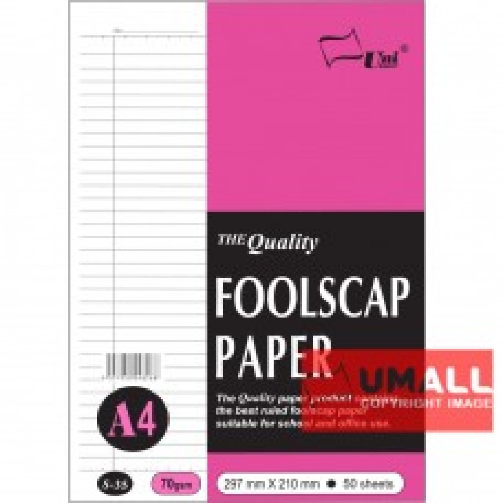 UNI FOOLSCAP PAPER 70G A4-48'S (S35)