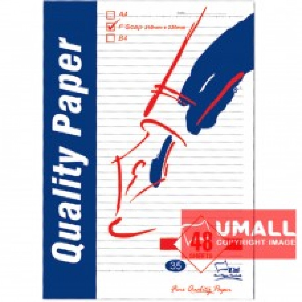 UNI FOOLSCAP PAPER 70G F4-48'S (S35)