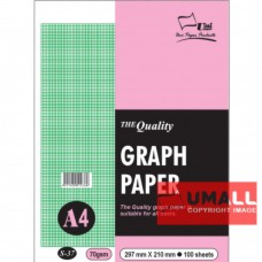 UNI GRAPH PAPER 70G A4-100'S (S37)