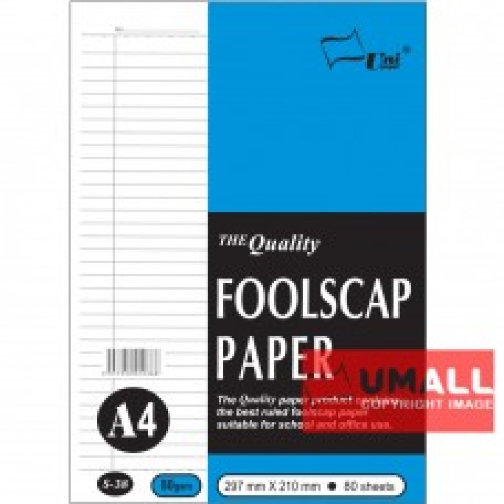UNI FOOLSCAP PAPER 80G A4-80'S (S38) UNI FOOLSCAP PAPER 80G A4-80'S (S38)