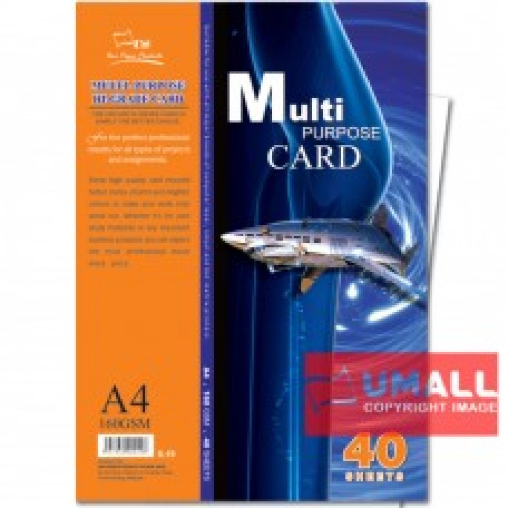 UNI MULTIPURPOSE CARD 160G A4-40'S (S-19) UNI MULTIPURPOSE CARD 160G A4-40'S (S-19)