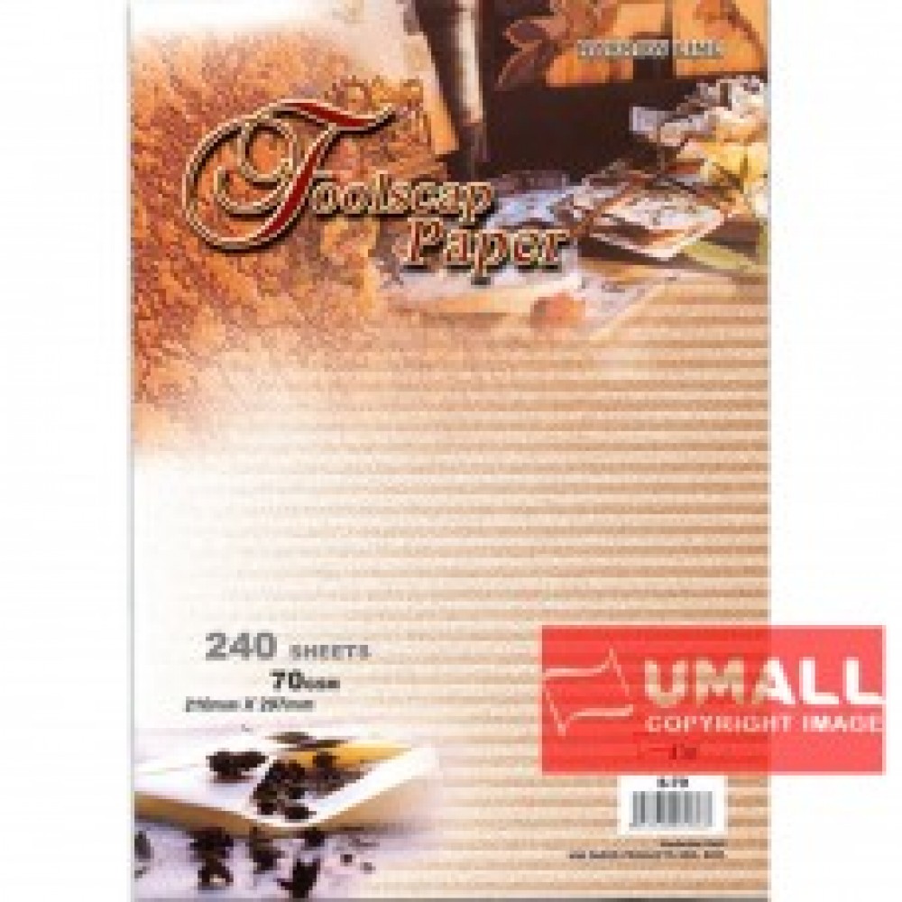 UNI FOOLSCAP PAPER N/L 70G A4-240'S (S-79) UNI FOOLSCAP PAPER N/L 70G A4-240'S (S-79)