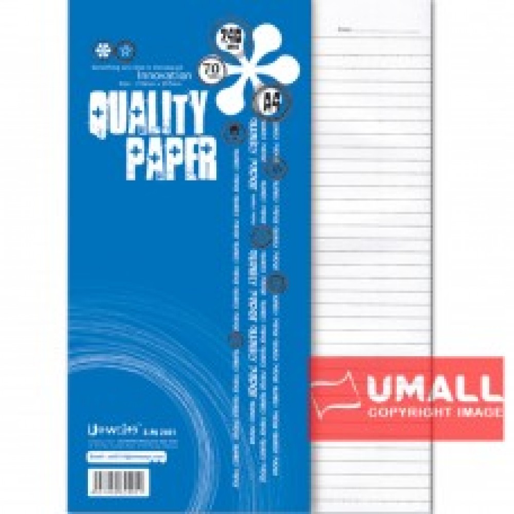 UNI FOOLSCAP PAPER 70G A4-240'S (S-PA2401) UNI FOOLSCAP PAPER 70G A4-240'S (S-PA2401)