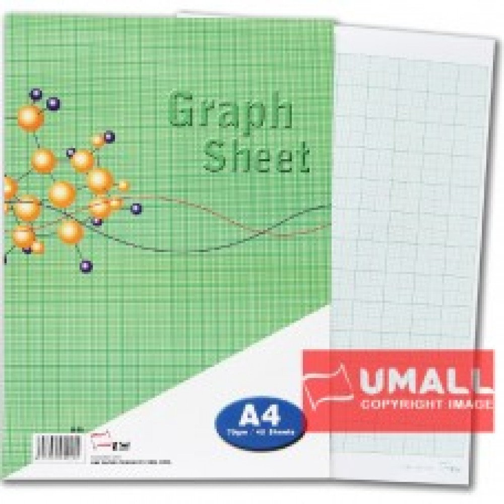 UNI GRAPH SHEET 70G A4-40'S (S-25)