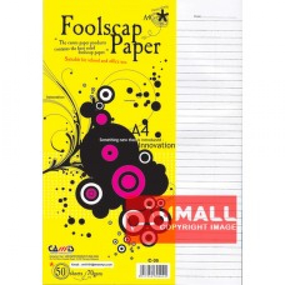 UNI FOOLSCAP PAPER 70G A4-50'S (C-35)