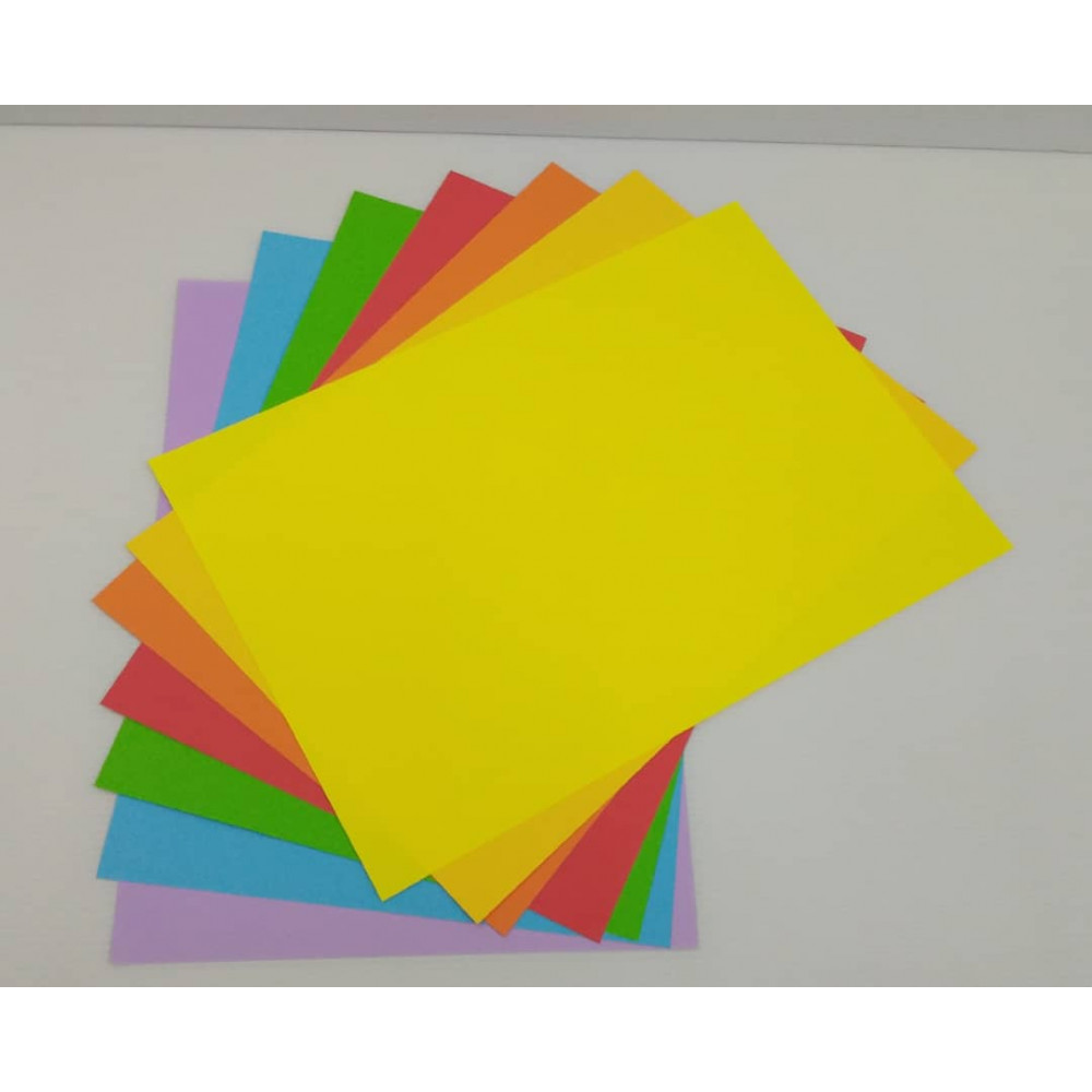 UNI HIGHLIGHT COLOUR PAPER 80GSM A4450'S
