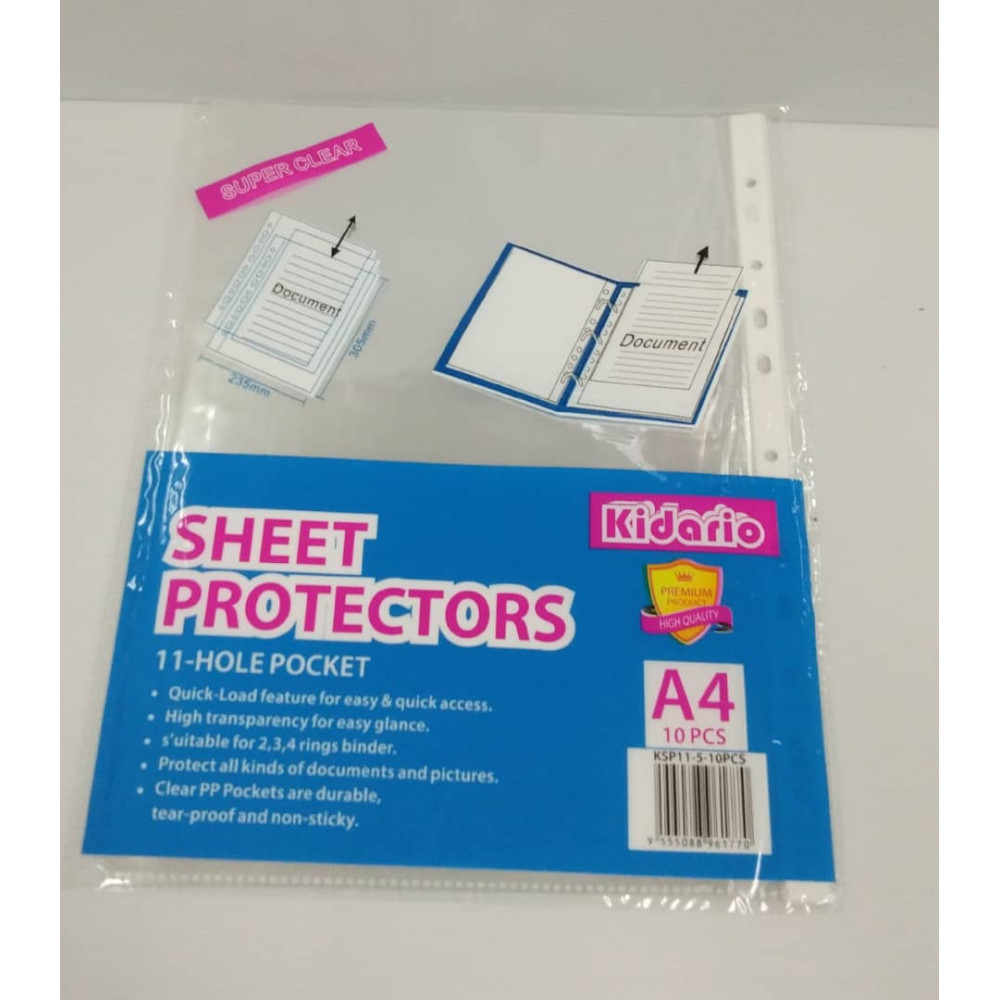 Kidario Sheet Protector A4 KSP115