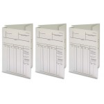 Uni Paper 13" x 23" White Card File 100's