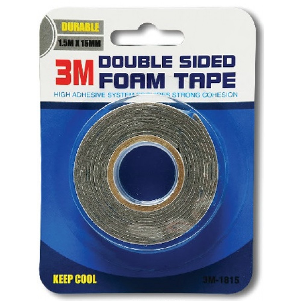 Uni Paper 1.5m x 18mm 3M Double Sided Foam Tape