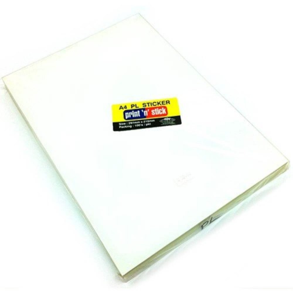 Print n Stick A4 PL Sticker 100pcs Print n Stick A4 PL Sticker 100pcs