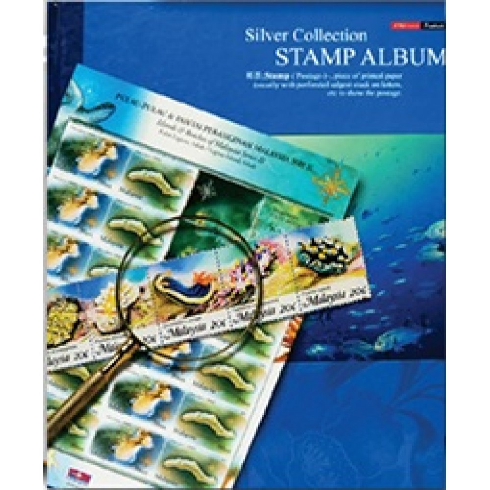 Uni Paper Silver Collection Stamp Album SSA-222 Uni Paper Silver Collection Stamp Album SSA-222