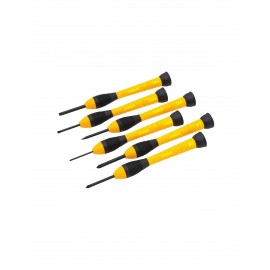 image of Stanley Bi-Material Handle Precision Screwdriver Set (6pcs) STHT66052-8