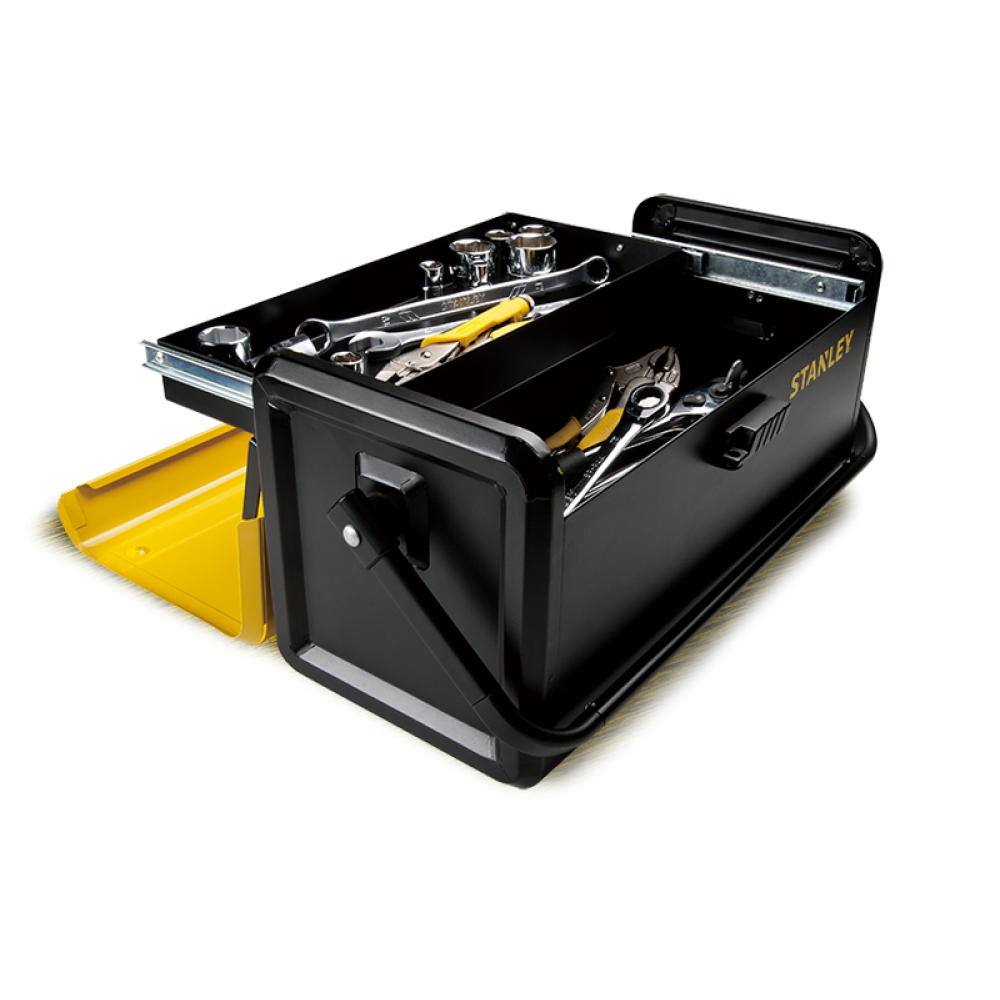 Stanley 19'' Metal Tool Box-No Drawer STST3099-8 Stanley 19'' Metal Tool Box-No Drawer STST3099-8
