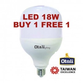 image of Taiwan Otali Eye Care LED ET Bulb 18W E27 Cool White/Warm White (Buy 1 Free 1)