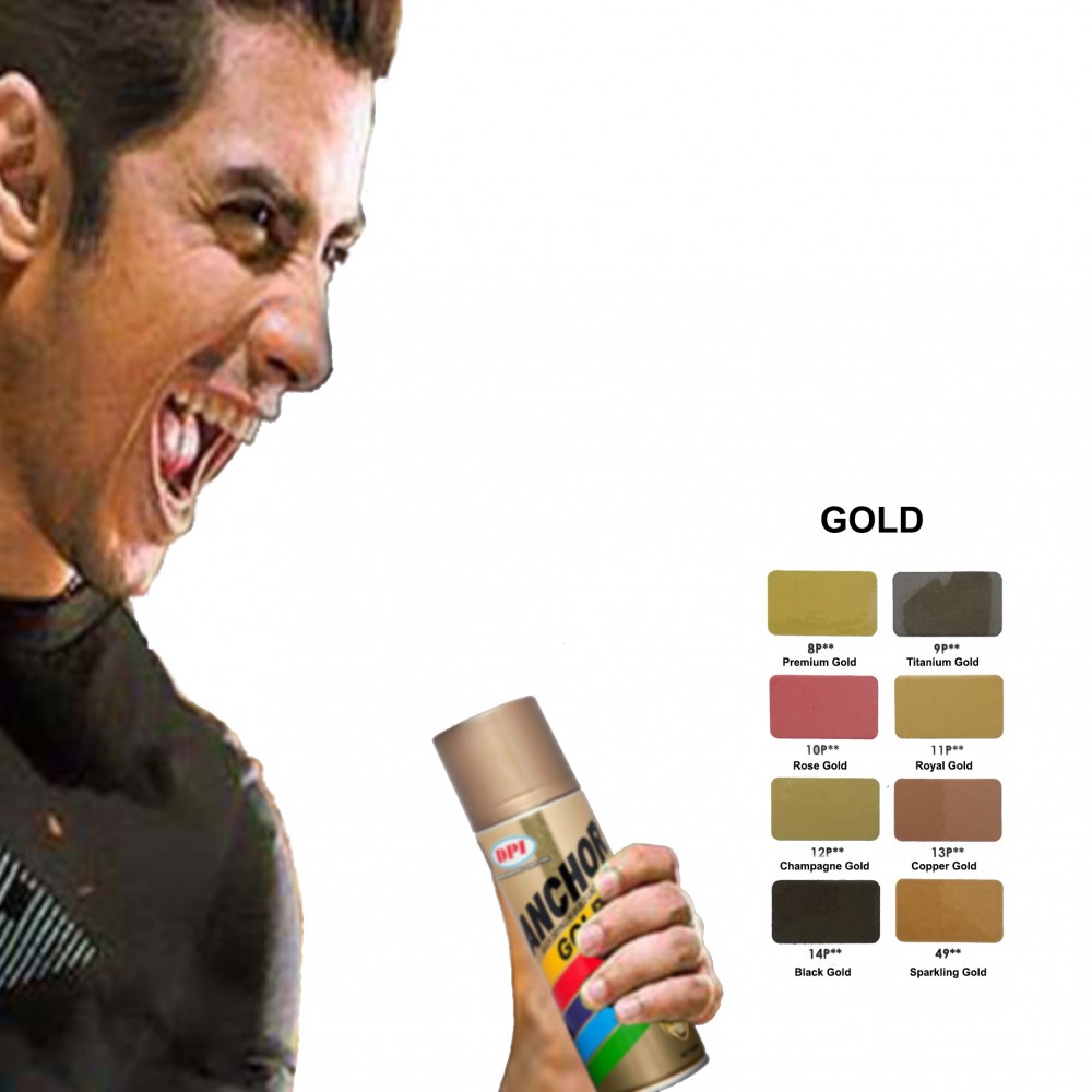 Anchor Spray Paint-Gold Colour