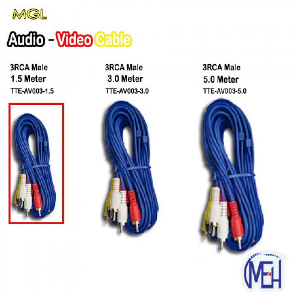 Audio-Video Cable/3RCA Male/ (TTE-AV003-1.5) Audio-Video Cable/3RCA Male/ (TTE-AV003-1.5)
