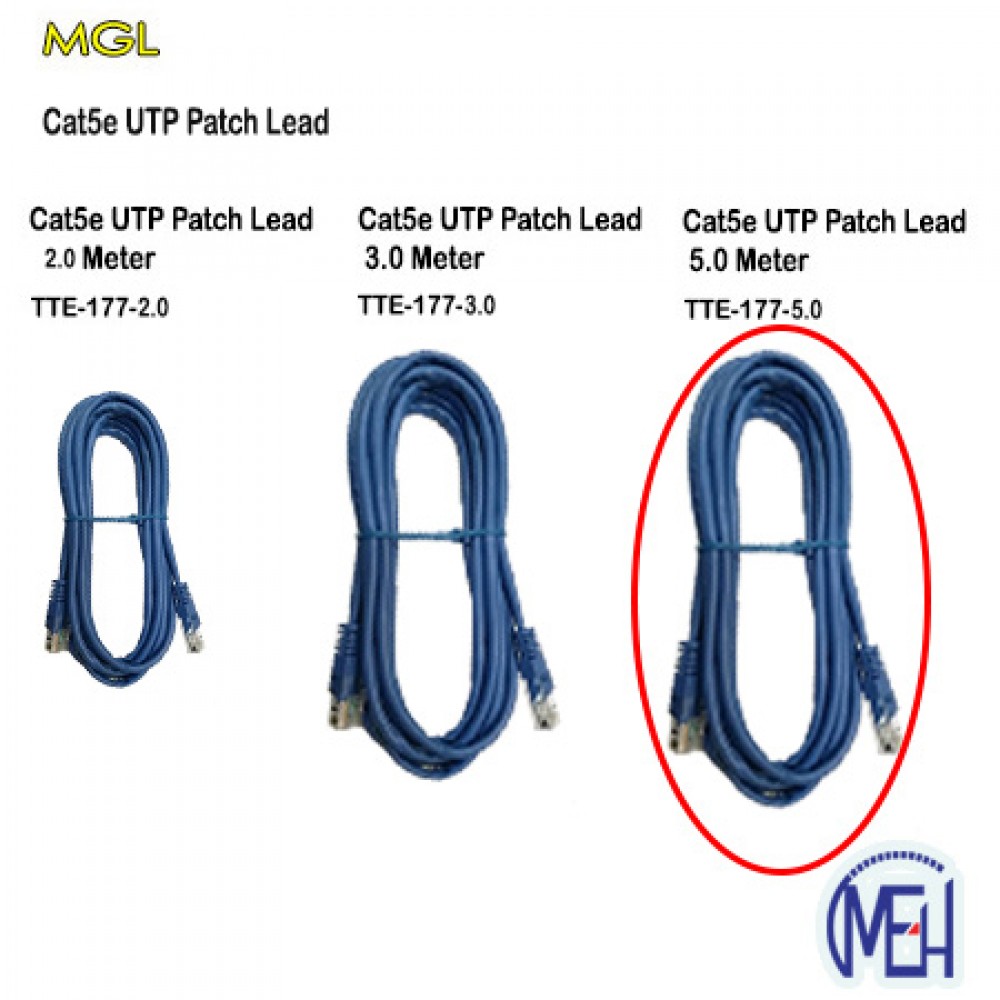 Cat5e UTP Patch leads 2.0 Meter(TTE-177-5.0) Cat5e UTP Patch leads 2.0 Meter(TTE-177-5.0)