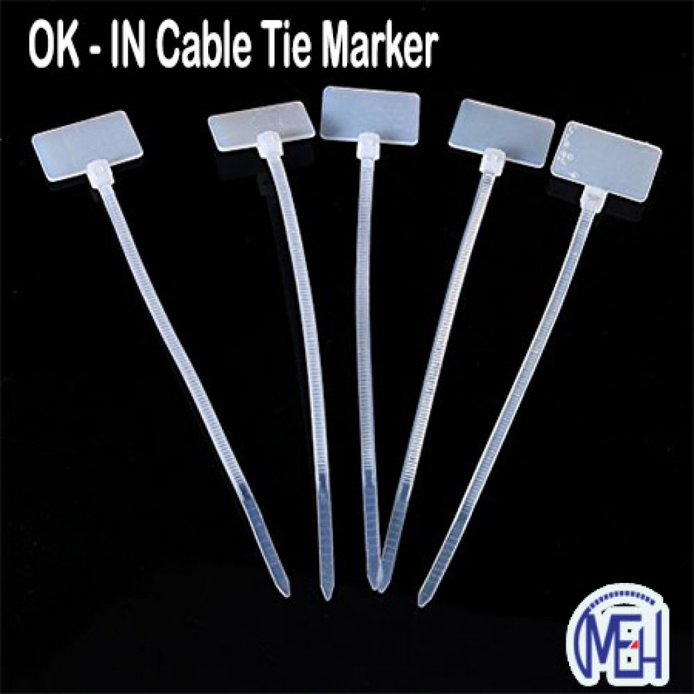 OK- IN Cable tie Marker 110 MM x 2.5 MM(100 PCS) OK- IN Cable tie Marker 110 MM x 2.5 MM(100 PCS)