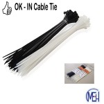 OK-IN Cable Tie 4" (100MM)L X 2.5 MM (White / Black)