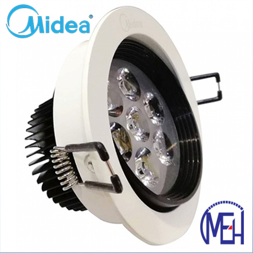 Midea 7W Led Eye Ball Spotlight with Milk White Cover Warm White Midea 7W Led Eye Ball Spotlight with Milk White Cover Warm White