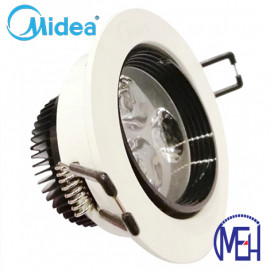 image of Midea 3W Led Eye Ball Spotlight with Milk White Cover Day Light