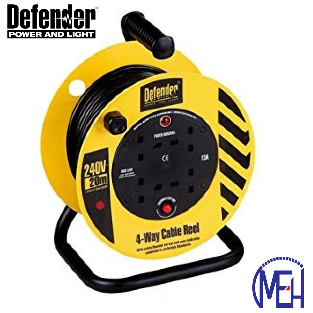 Defender Light industrial Reel 25 Meters (Power Cord) E86477 Defender Light industrial Reel 25 Meters (Power Cord) E86477