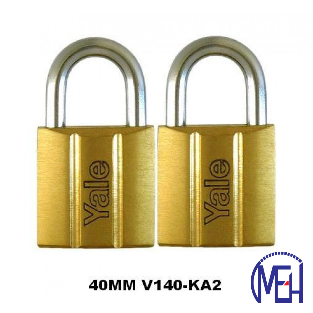 Yale Brass Padlock (40mm) V140-40KA2 Yale Brass Padlock (40mm) V140-40KA2