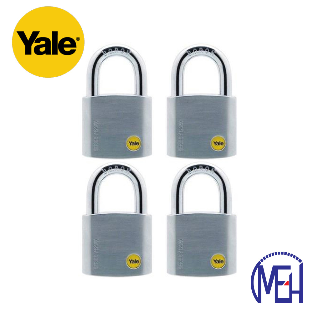 Yale Solid Brass Padlock (50mm) Y120-50-127-4-P1 Yale Solid Brass Padlock (50mm) Y120-50-127-4-P1