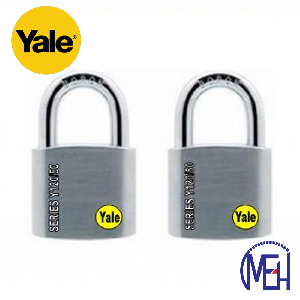 Yale Solid Brass Padlock (50mm) Y120-50-127-2-P1 Yale Solid Brass Padlock (50mm) Y120-50-127-2-P1
