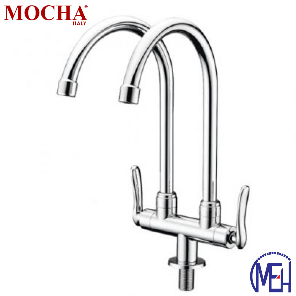 Mocha Pillar Mounted Sink Tap (Double-'1' Series) M1123 Mocha Pillar Mounted Sink Tap (Double-'1' Series) M1123