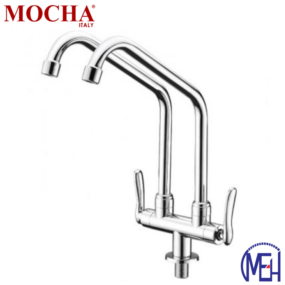Mocha Pillar Mounted Sink Tap (Double-'8' Series) M8113 Mocha Pillar Mounted Sink Tap (Double-'8' Series) M8113