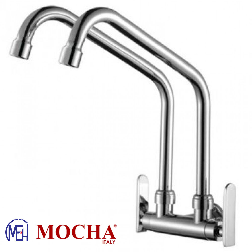 Mocha Wall Mounted Sink Tap (Double-'9' Series) M9112 Mocha Wall Mounted Sink Tap (Double-'9' Series) M9112