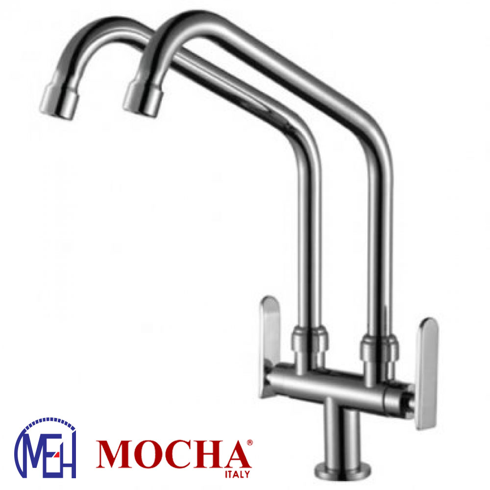 Mocha Pillar Mounted Sink Tap (Double-'9' Series) M9113 Mocha Pillar Mounted Sink Tap (Double-'9' Series) M9113