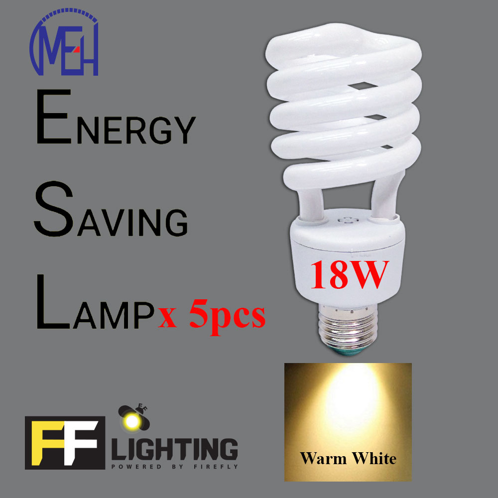 FFL FSP Energy Saving Bulb 18W E27 Warm White x5pcs FFL FSP Energy Saving Bulb 18W E27 Warm White x5pcs