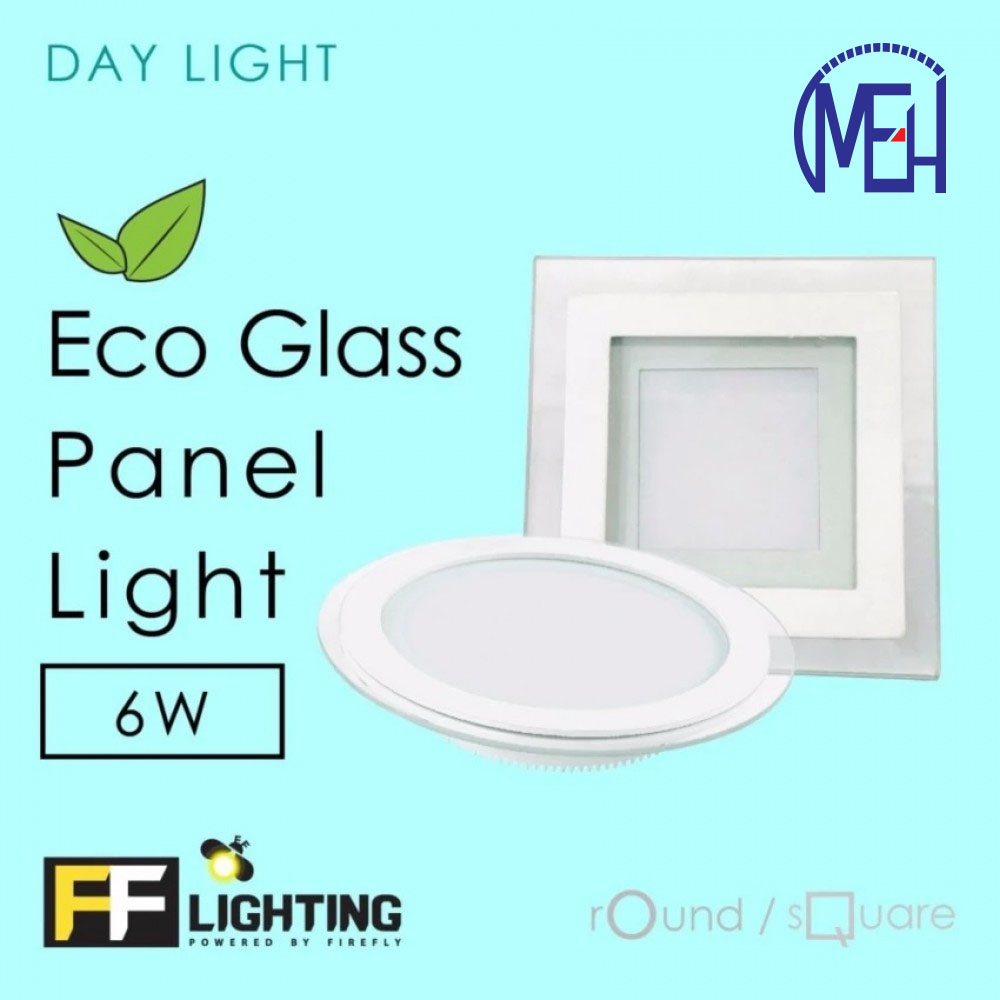 FF Lighting LED Eco Glass Panel Light 6W Square Day Light FF Lighting LED Eco Glass Panel Light 6W Square Day Light