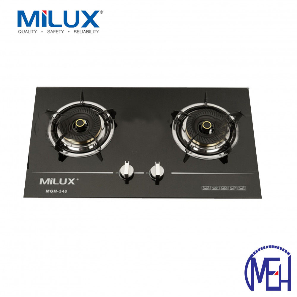 Milux Mgh 348 Premium Tempered Glass Built In Hob Gas Cooker Stove