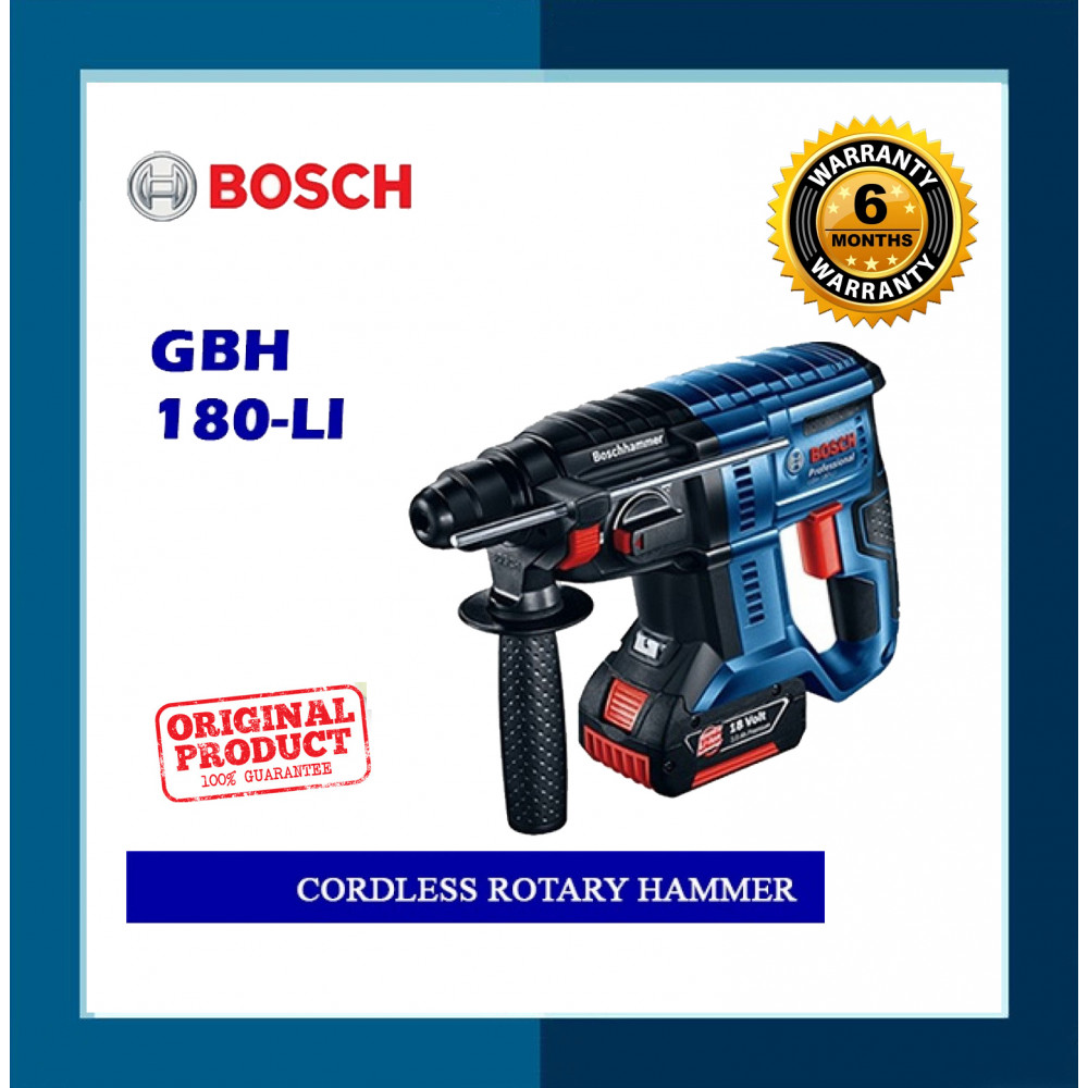 Bosch Cordless Rotary Hammer (3 Mode) GBH180-LI Bosch Cordless Rotary Hammer (3 Mode) GBH180-LI