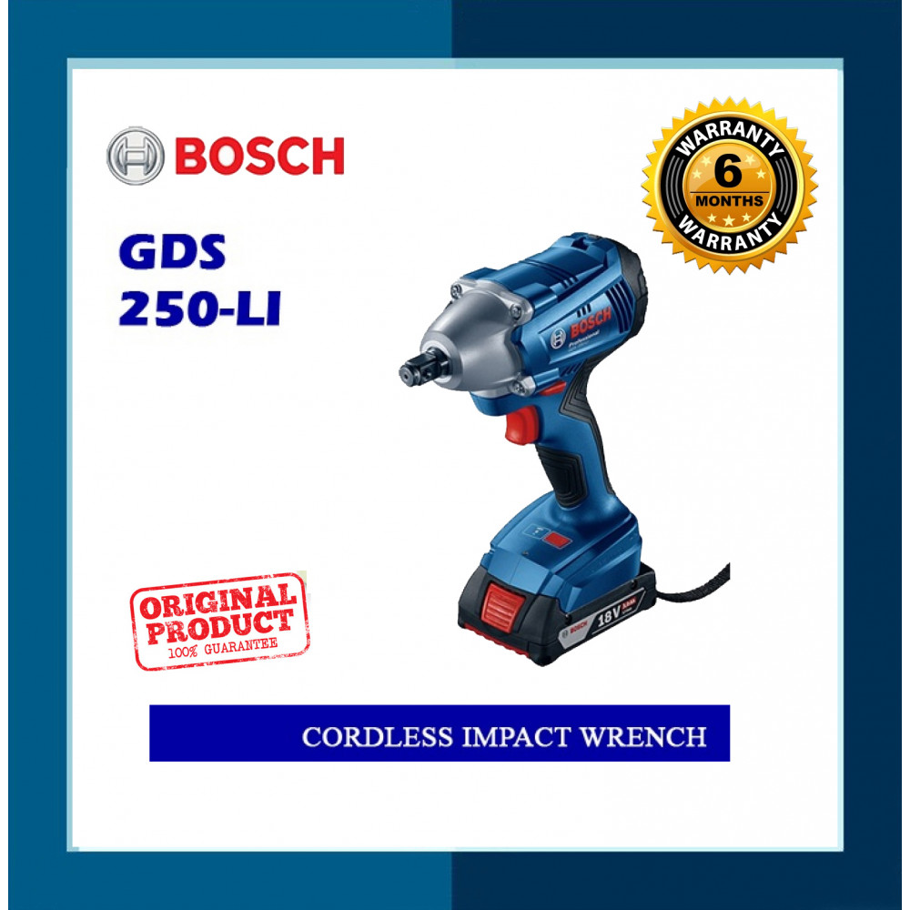 Bosch Cordless Impact Wrench GDS250-LI Bosch Cordless Impact Wrench GDS250-LI