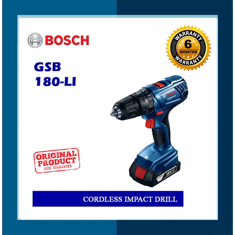 Bosch Cordless Impact Drill GSB180-LI Bosch Cordless Impact Drill GSB180-LI