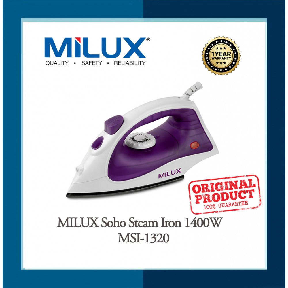 Milux Soho Steam Iron MSI-1320 Milux Soho Steam Iron MSI-1320