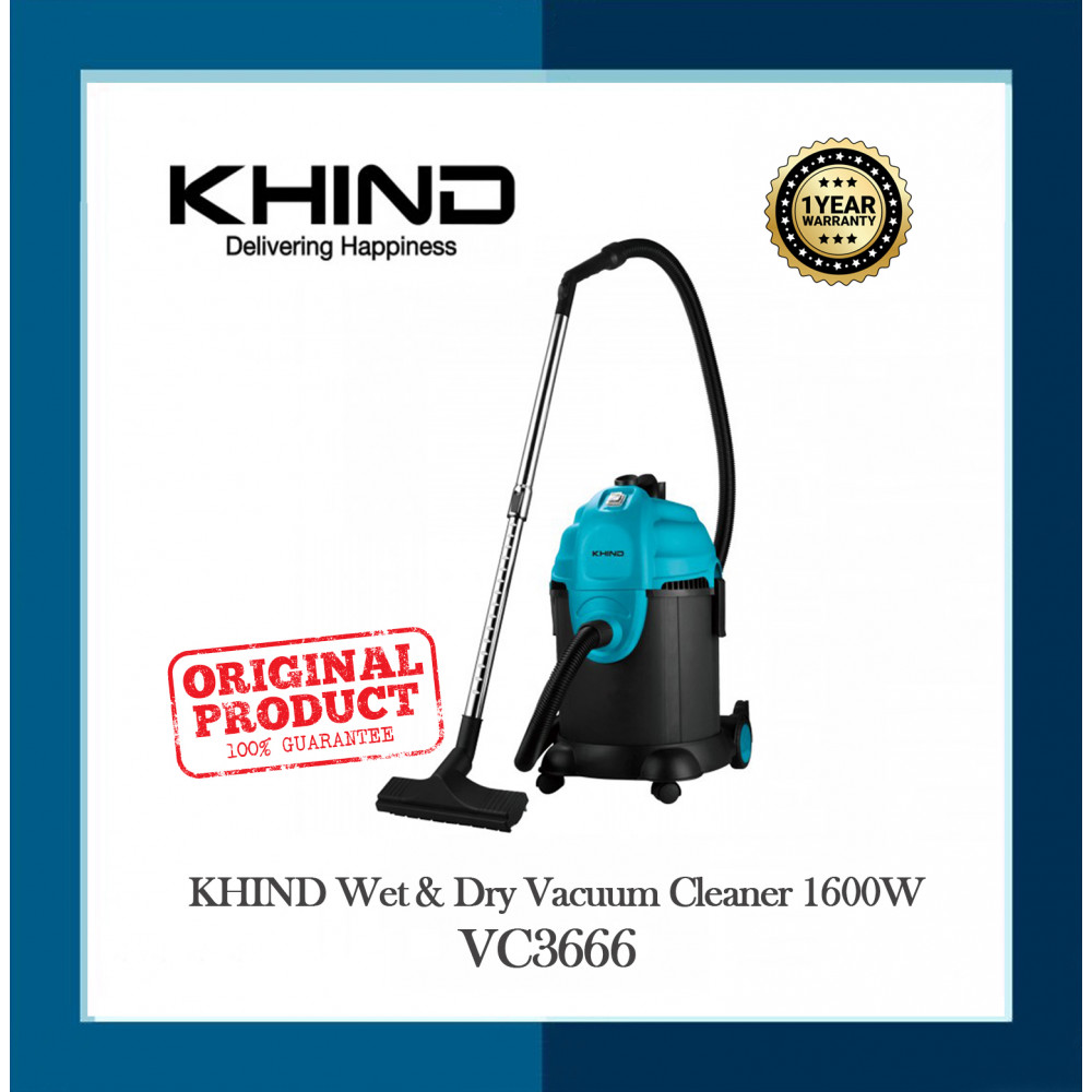 KHIND Wet & Dry Vacuum Cleaner l VC3666 KHIND Wet & Dry Vacuum Cleaner l VC3666
