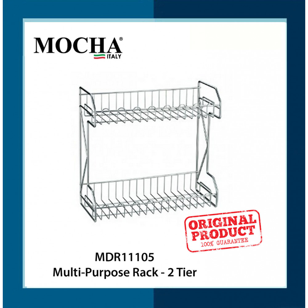 Mocha Italy MDR11105 Multi-Purpose Rack - 2 Tier Mocha Italy MDR11105 Multi-Purpose Rack - 2 Tier