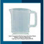 Semi Transparent Kitchen Jug Laboratory Plastic Beaker Container Measuring Cup Jug Tool V-Shaped Spout 250 ML